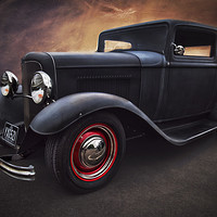 Buy canvas prints of 1932 Ford Duce sedan by Kenny Partington