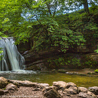 Buy canvas prints of Janets foss waterfall by kevin cook