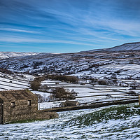 Buy canvas prints of Barn view in the snow by kevin cook
