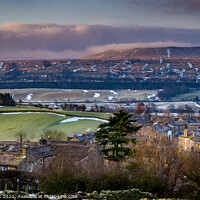 Buy canvas prints of Askrigg in the snow by kevin cook