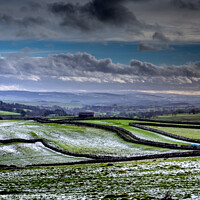 Buy canvas prints of Malhamdale in the snow by kevin cook