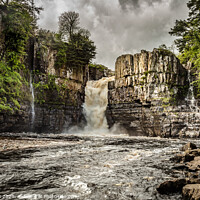 Buy canvas prints of High force waterfall summertime by kevin cook