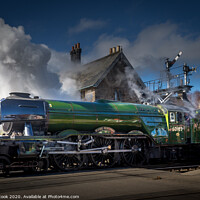 Buy canvas prints of The Flying Scotsman at Grosmont by kevin cook
