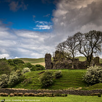 Buy canvas prints of Pendragon castle by kevin cook