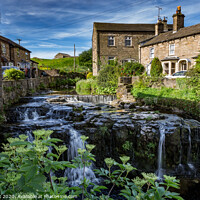 Buy canvas prints of Hawes waterfall  by kevin cook