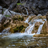 Buy canvas prints of Gordale scar waterfall by kevin cook