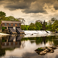 Buy canvas prints of Linton waterwheel by kevin cook