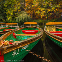 Buy canvas prints of Autumn onthe boats  by kevin cook