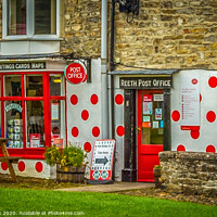 Buy canvas prints of Reeth post office by kevin cook