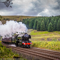 Buy canvas prints of Flying scotsman at beck hole by kevin cook