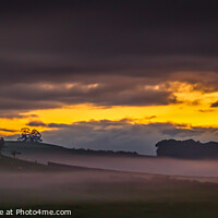 Buy canvas prints of Gargrave sunset by kevin cook