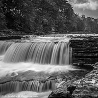Buy canvas prints of Aysgarth in Monochrome. by kevin cook