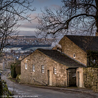 Buy canvas prints of Smoking chimney Gunnerside by kevin cook