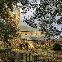 Buy canvas prints of St Michael & All Angels Church, Haworth by kevin cook