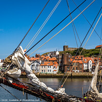 Buy canvas prints of Whitby boats by kevin cook