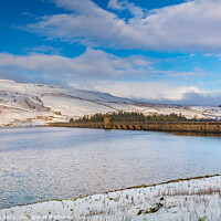 Buy canvas prints of Scar house Dam in the snow by kevin cook