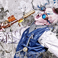 Buy canvas prints of I Am Steampunk by Mark Dobson