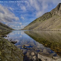 Buy canvas prints of Goats Water Tarn In The Lakes  by Mark Dobson