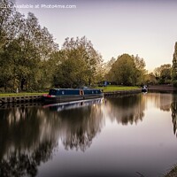 Buy canvas prints of Reflections of the Barge by Mark Dobson