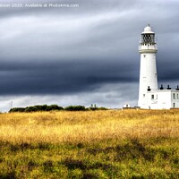 Buy canvas prints of Old & New Lighthouses at Flamborough Head by Mark Dobson