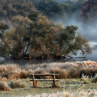 Buy canvas prints of A Touch of Frost ...........and mist by Bett Atherton