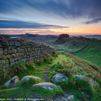 Buy canvas prints of Sunrise Over Hadrian's Wall, Northumberland by Ian Flanagan