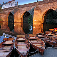 Buy canvas prints of Elvet Bridge, Boathouse by Ian Flanagan
