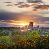 Buy canvas prints of Durham Cathedral at sunset by Ian Flanagan
