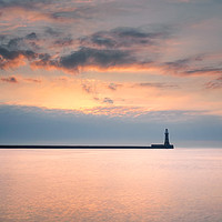 Buy canvas prints of The Alluring Roker Pier at Sunrise by Ian Flanagan