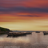 Buy canvas prints of Serene Sunset on Lake Victoria by David Owen