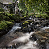 Buy canvas prints of Old Mill Cottage Combe Gill  by Phil Buckle
