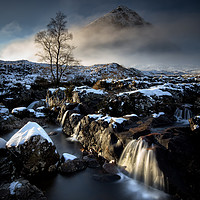Buy canvas prints of Buachaille and Falls by Phil Buckle