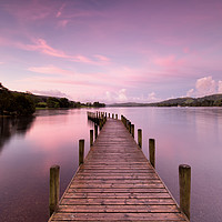 Buy canvas prints of Monk Coniston Jetty Sunrise by Phil Buckle