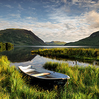 Buy canvas prints of Crummock Water Boat by Phil Buckle