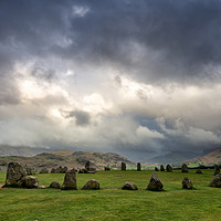 Buy canvas prints of Stormy Castlerigg Stone Circle by Phil Buckle