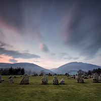 Buy canvas prints of Sunset at Castlerigg Stone Circle by Phil Buckle