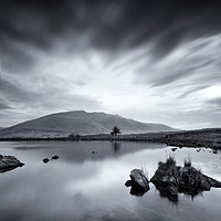 Buy canvas prints of Tewet Tarn Black and White by Phil Buckle