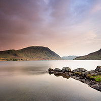 Buy canvas prints of Rainbow over Crummock Water by Phil Buckle