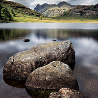 Buy canvas prints of Blea Tarn to the Pikes by Phil Buckle