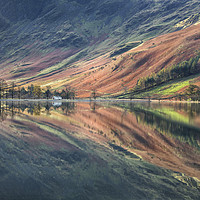 Buy canvas prints of Char Hut Reflections Buttermere by Phil Buckle