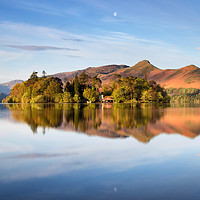 Buy canvas prints of Catbells Moon by Phil Buckle