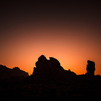 Buy canvas prints of sunset at El Teide mountain by Jose Luis Mendez Fernand