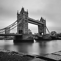 Buy canvas prints of Tower Bridge Noir  by Hasan Berkul