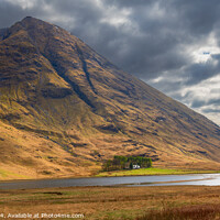 Buy canvas prints of Lost in Glencoe - the Wee White House by Alf Damp
