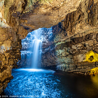Buy canvas prints of Smoo Cave Waterfall. by Alf Damp