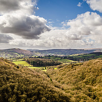 Buy canvas prints of Dartmoor hills and valleys by Alf Damp