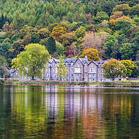 Buy canvas prints of Autumn reflections in Grasmere by Alf Damp