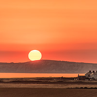 Buy canvas prints of Isle of Wight sunset by Alf Damp