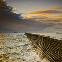 Buy canvas prints of Mouth of the Tyne by Ken Cowins