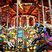 Buy canvas prints of Carousel by Helen Wright